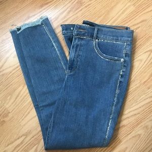 Express bejeweled jeans